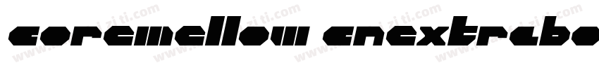 coremellow cnextrabold字体转换
